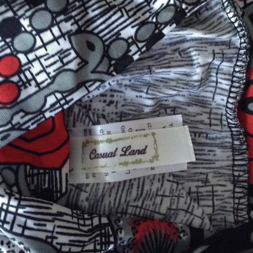 Casual Land Women's Palazzo Wide Leg Pants Fold Over Waistband High Waist S/P - Picture 6 of 7